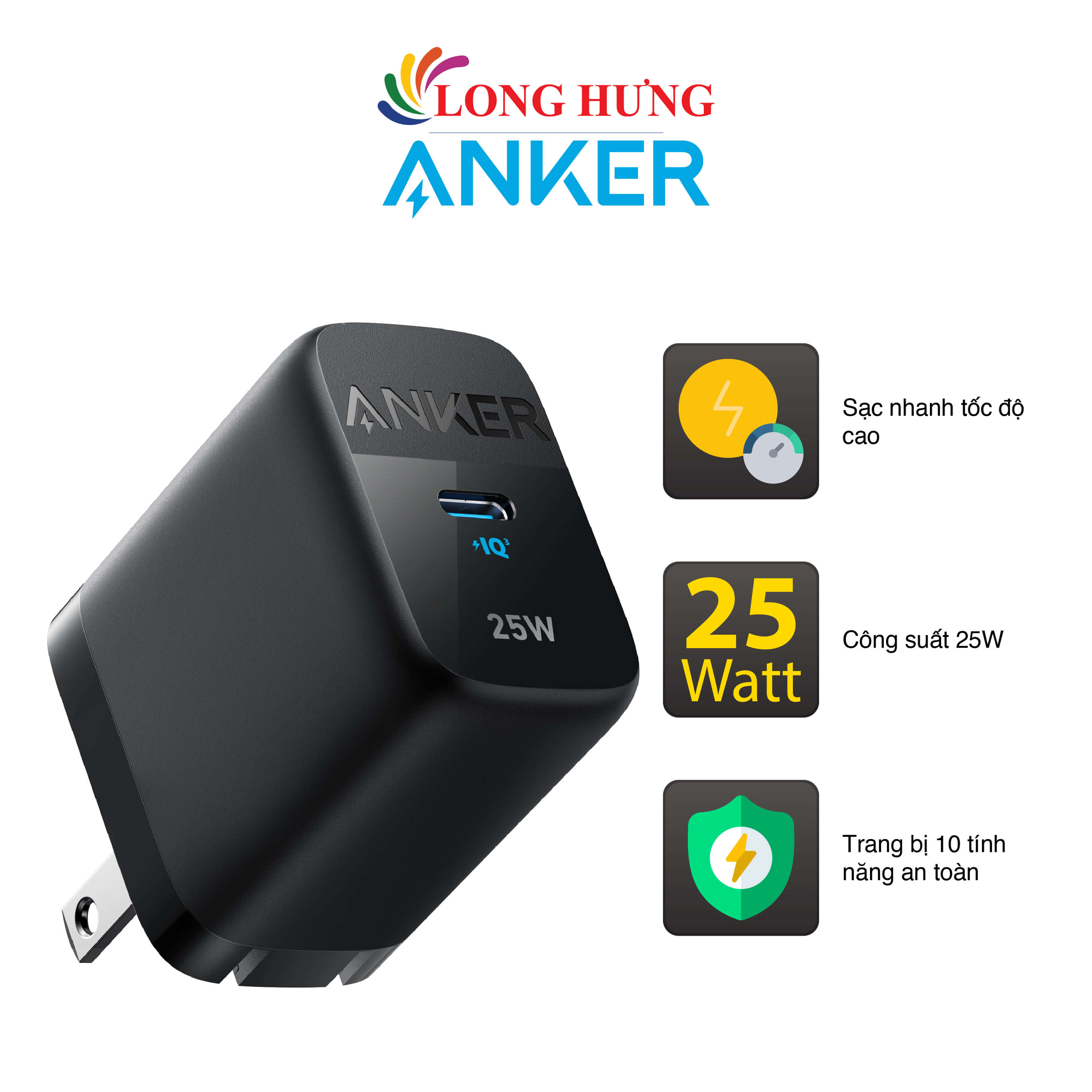 Anker 312 Charger (Ace 2, 25W) Black ...