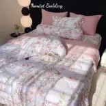 ????SIÊU ĐẸP????Bộ Ga Gối Lụa Lyocell Viscose Thoáng Mát, Mềm Mịn, Chăn Chần Bông Cao Cấp _ Nemtot Bedding