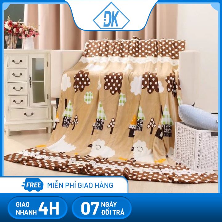Chăn lông tuyết siêu nhẹ size 1.6x2m ít bám bụi bẩn, dễ vệ sinh, giặt nhanh khô - Đăng Khoa 79 - chăn tuyết nhung chăn văn phòng chăn đi phượt, blanket