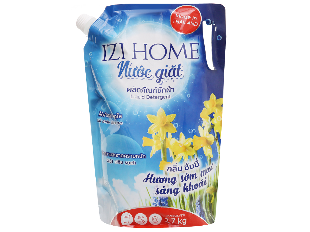 Nước giặt izi home hương sớm mai túi 2.7 kg