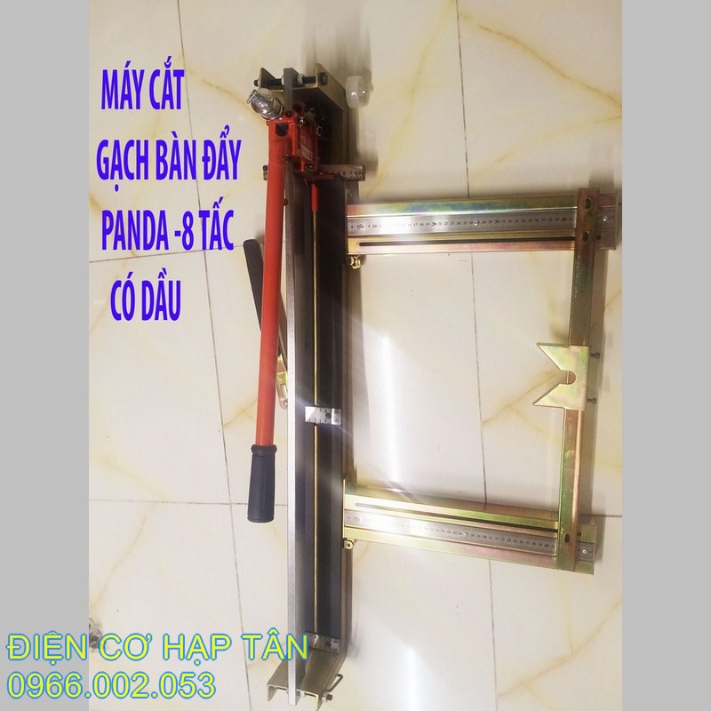 [HCM]MÁY CẮT GẠCH BÀN ĐẨY-8 TẤC- BẰNG THÉP- CHÍNH  HÃNG  PANDA -CÓ DẦU