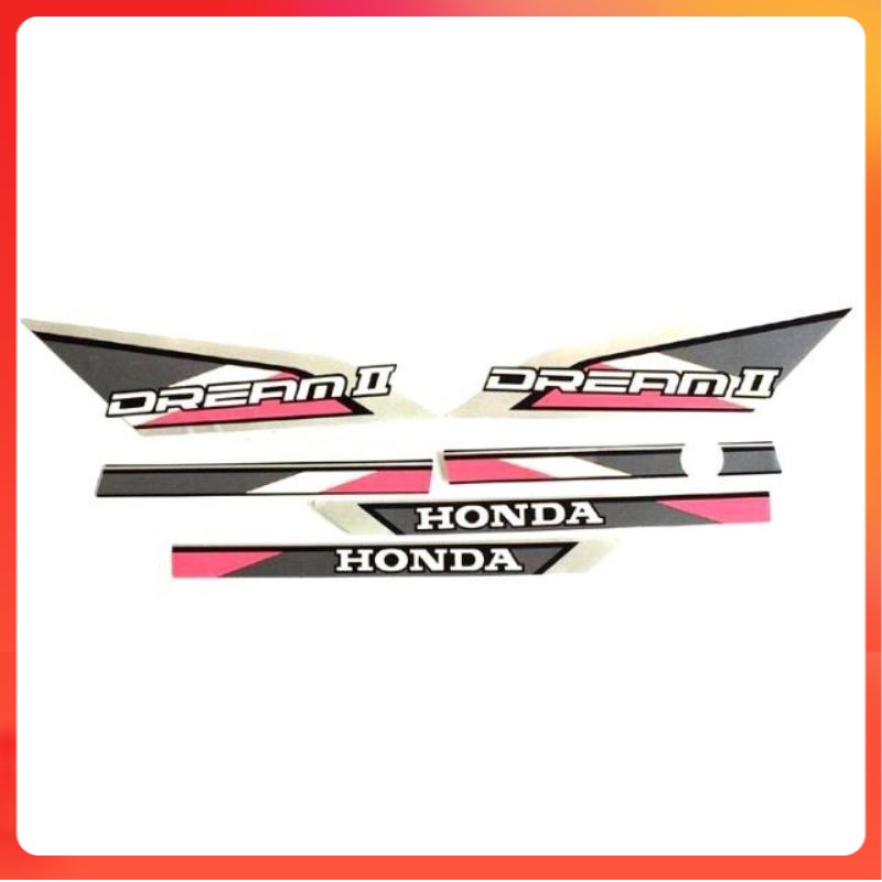 (SELE siêu rẻ) Tem Dream Thái hồng đẹp 3 lớp (Honda chữ to thân xe dán dàn áo)