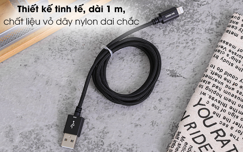 Cáp sạc iPhone chuẩn MFI hiệu Mbest hàng chính hãng.
