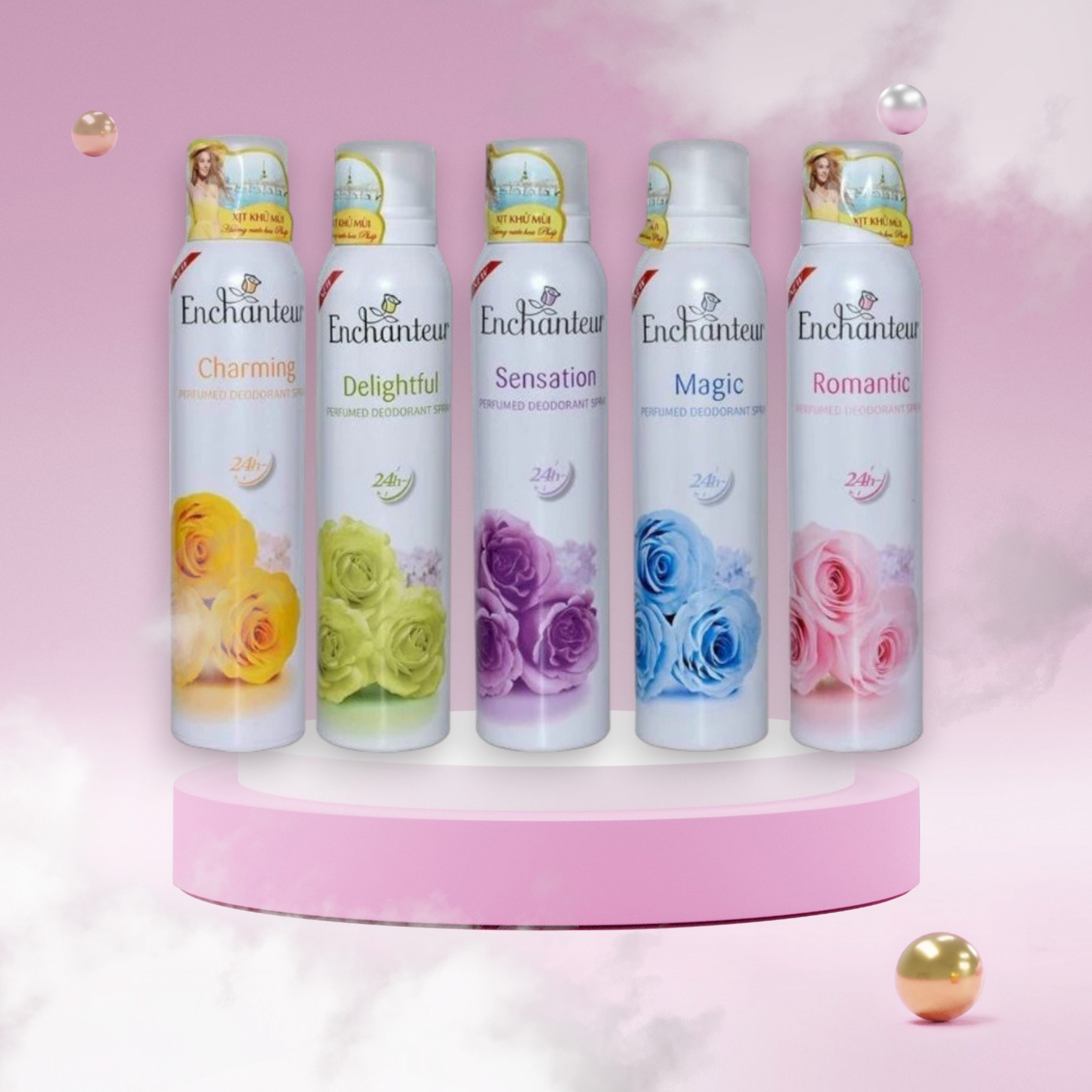 XXịt khử mùi hương nước hoa Enchanteur 150ml/1chai
