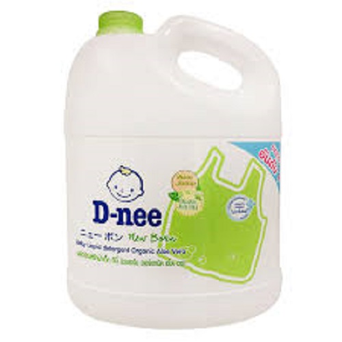 Nước Giặt Xả Dnee Organic - Xanh lá - 3000ml - Thái Lan TEM ĐẠI THỊNH
