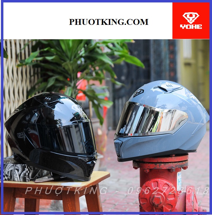 Mũ fullface Yohe 985 mẫu mới 2022 chính hãng