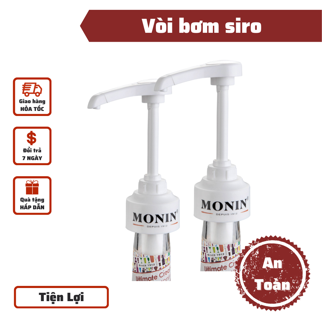 Vòi bơm siro 10ml MINO bằng nhựa cao cấp vòi đa năng pha chế - Big Dream Coffee