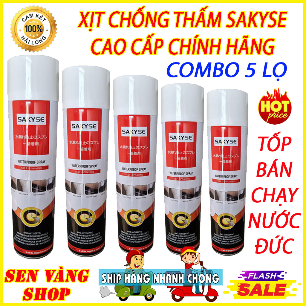 Bình sơn xịt chống thấm đa năng - Bình xịt chống dột - Chai xịt - Lọ xịt chống thấm dột nhà dung tích 720ml - Hàng chính hãng giá rẻ