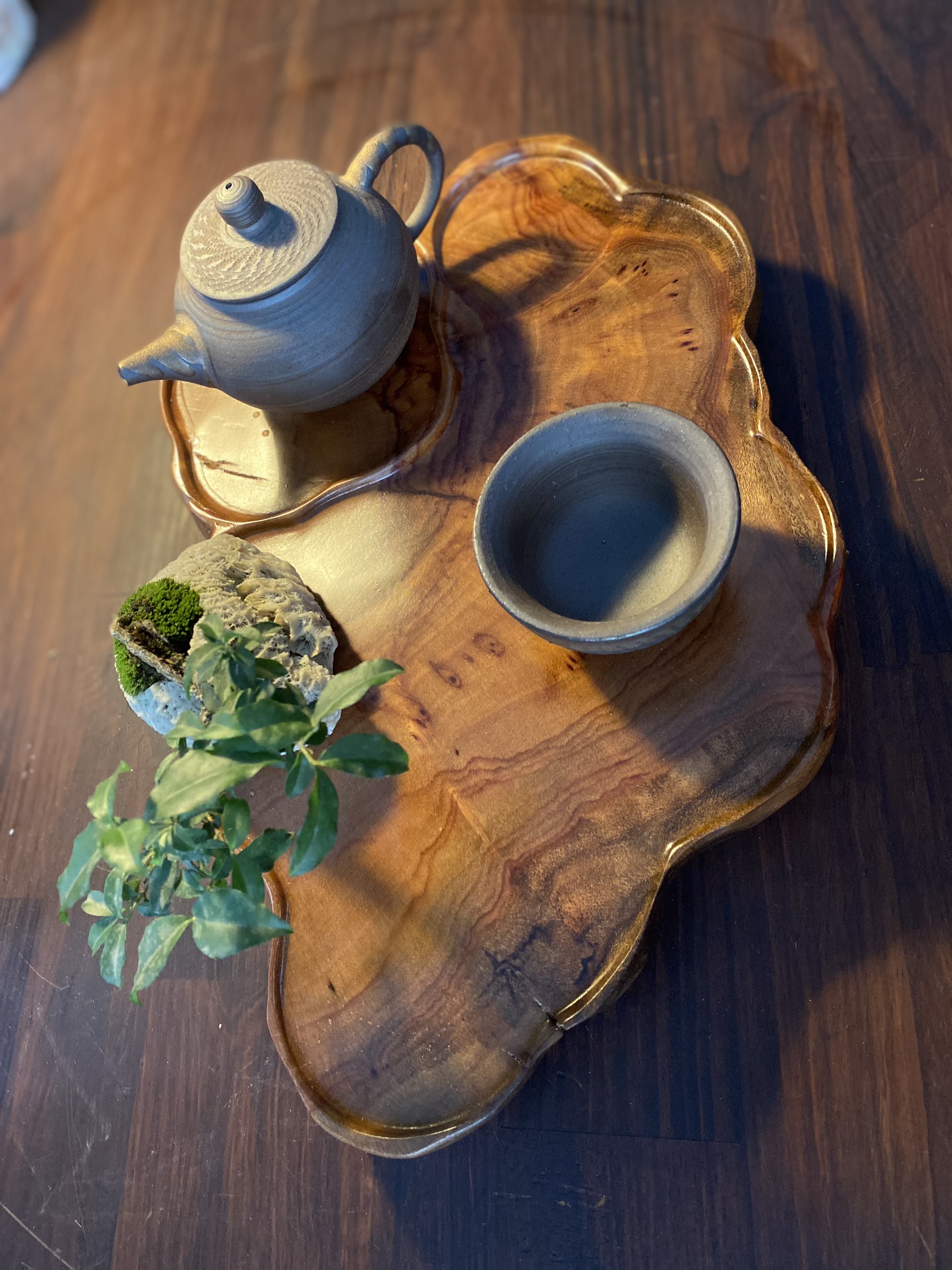 Khay trà gỗ xá xị
