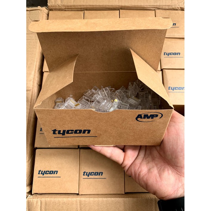 Đầu mạng rj45 cat5e amp chất lượng giá rẻ