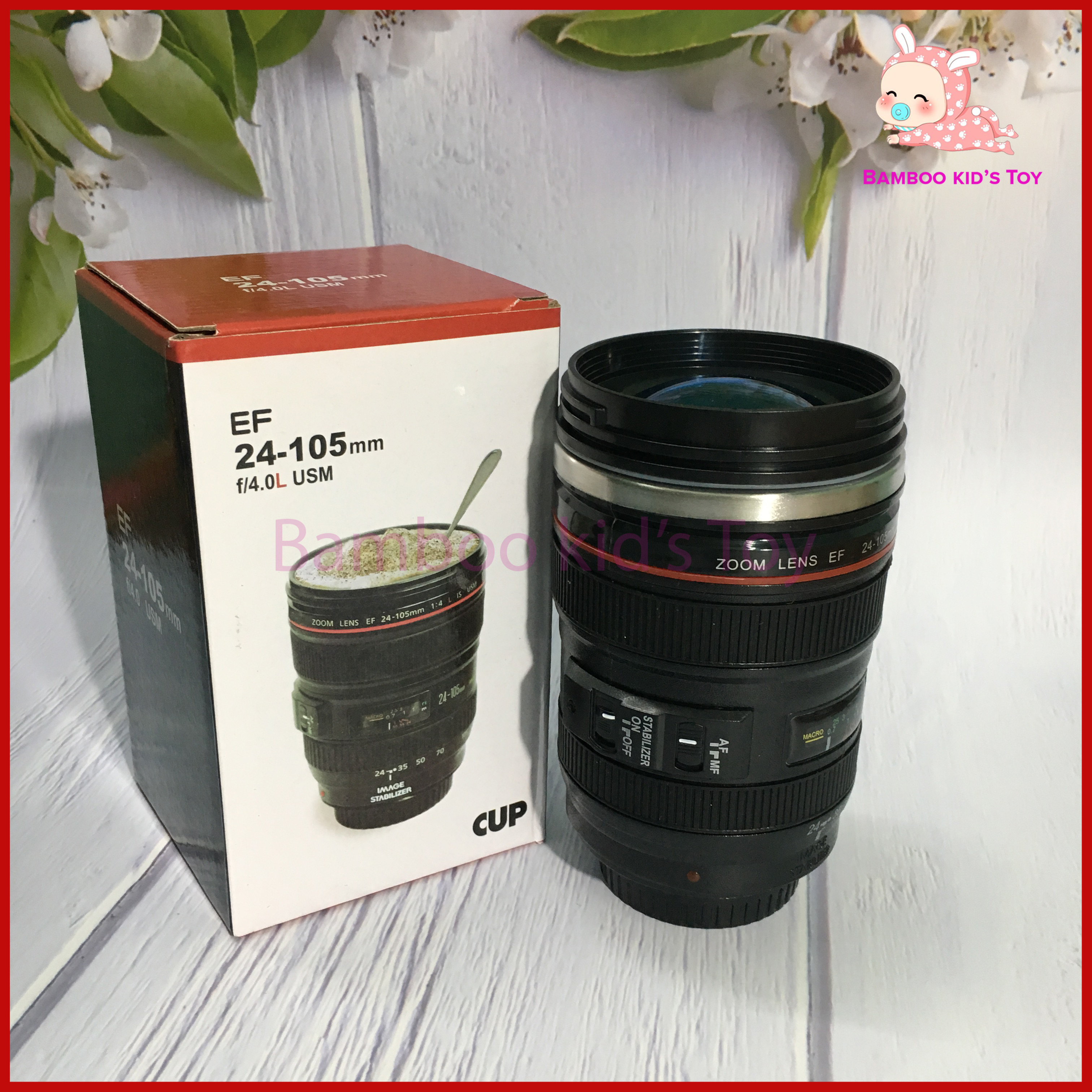 Ly giữ nhiệt cafe - cốc giữ nhiệt cafe hình ống kính lens máy ảnh