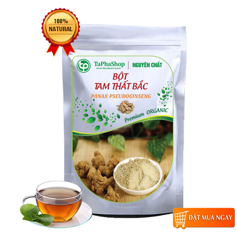 Bột tam thất bắc nguyên chất 200g - Thảo Dược Tấn Phát