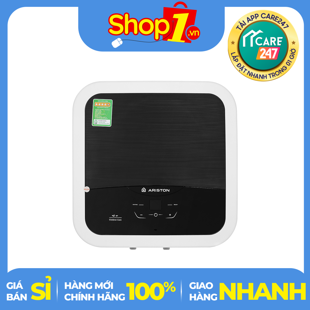 Máy nước nóng gián tiếp 30 lít Ariston AN2 30 LUX-D AG+ Cầu dao chống rò điện ELCB, Vỏ chống thấm nước IPX1, Hệ thống tạo Ion bạc kháng khuẩn - HÀNG CHÍNH HÃNG - GIAO MIỄN PHÍ HCM