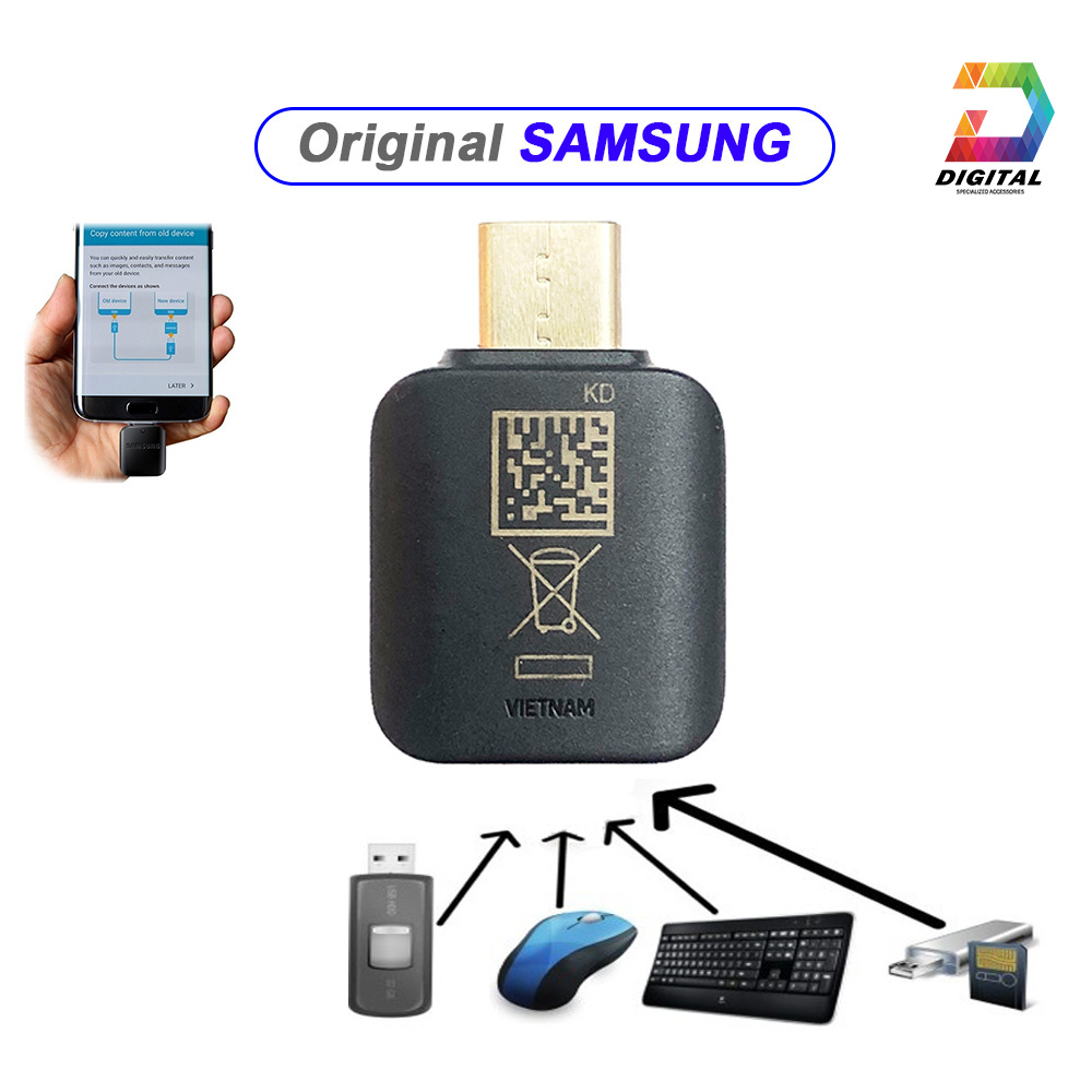 Đầu Chuyển OTG Type C Chính Hãng Samsung Note 10, Dùng Được Cho Tất Cả Các Máy Dùng Cổng Type C