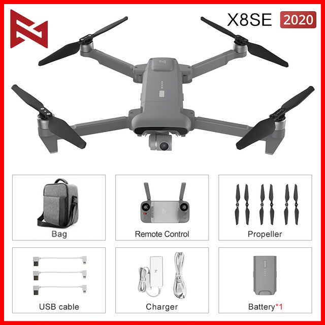 [Trả góp 0%]Flycam Xiaomi Fimi X8 SE Black (bản màu đen có kèm túi) - BẢO HÀNH 12 THÁNG