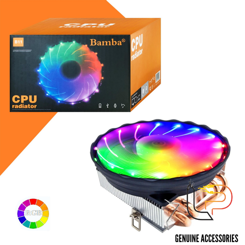 Fan case 775 bamba b11 - fan case led cpu intell 775,1150,1155,1151,1155,1156 &amd 754,939,940,am2,am3,fm1,fm2 bamba b11
