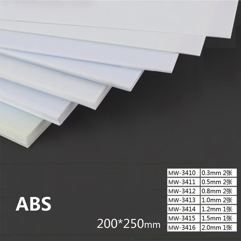 Phụ kiện mod manwah - tấm pla plate abs màu trắng