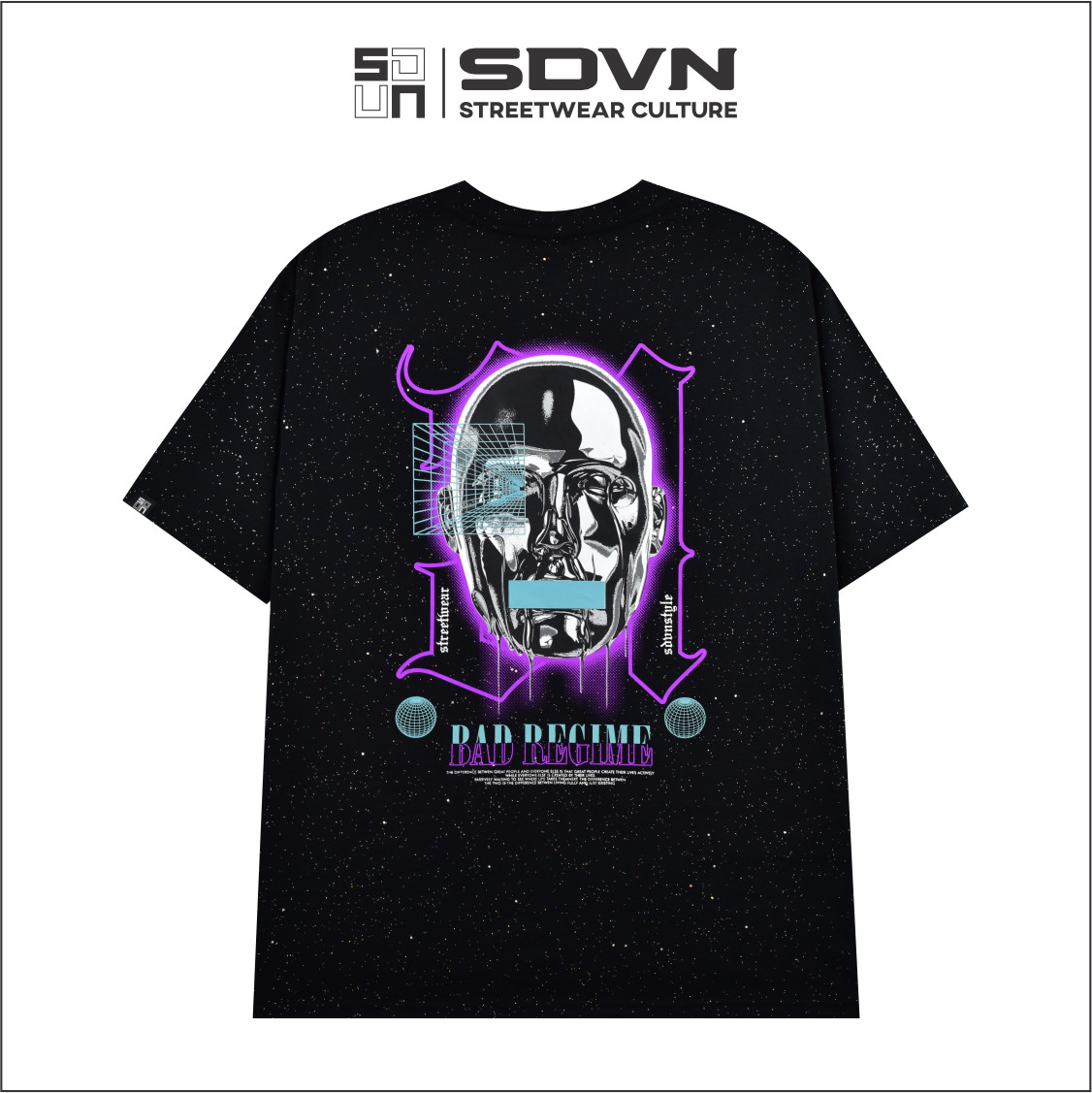 Áo thun 100% cotton unisex form rộng - brand chính hãng sdvn - bad regime