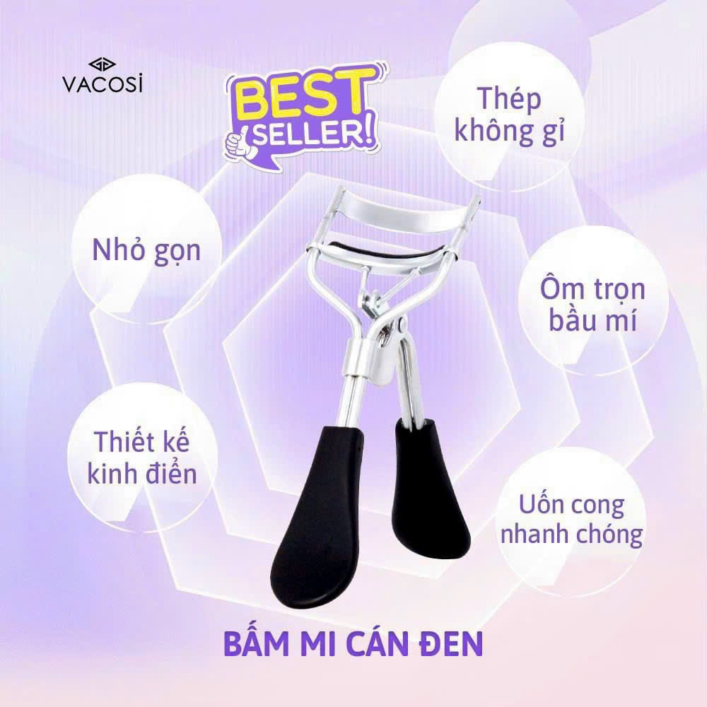 Bấm mi vacosi cán đen bm03