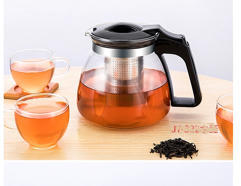 Bình Lọc Trà Thủy Tinh 1300 ml Sang Trọng, bình pha trà cà phê có lưới lọc