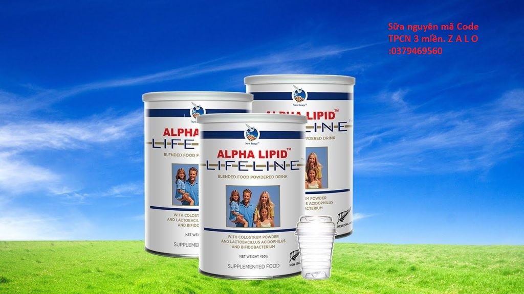 Sữa non Alpha Lipid Lifeline 450g  Nguyên Mã Code
