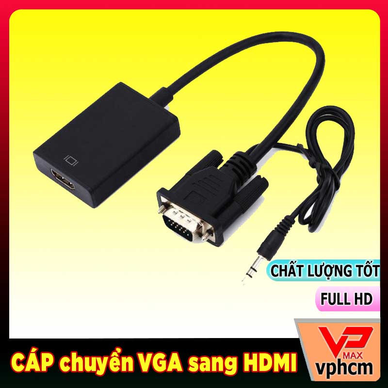 Cáp / Box chuyển Đổi VGA sang HDMI full HD 1080p VGA to HDMi