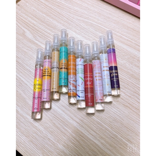 Combo 50 chai body mist 10ml - Mix lộn xộn nhiều mùi