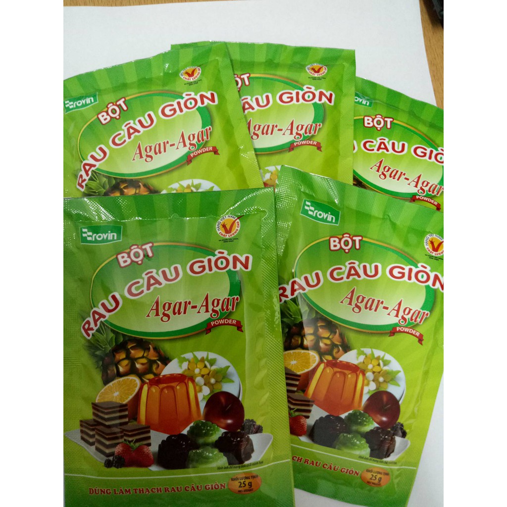 Bột rau câu giòn Rovin Hoàng Yến 25g