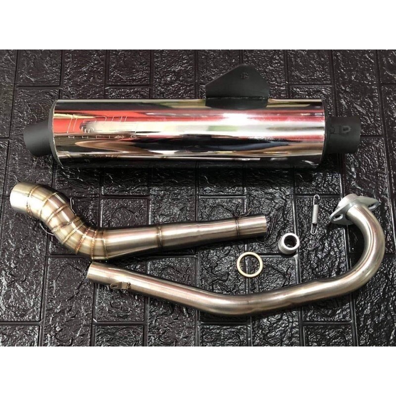 [HCM]trọn bộ lon pô cbr redleo pxl luôn cổ cho xe exciter 150