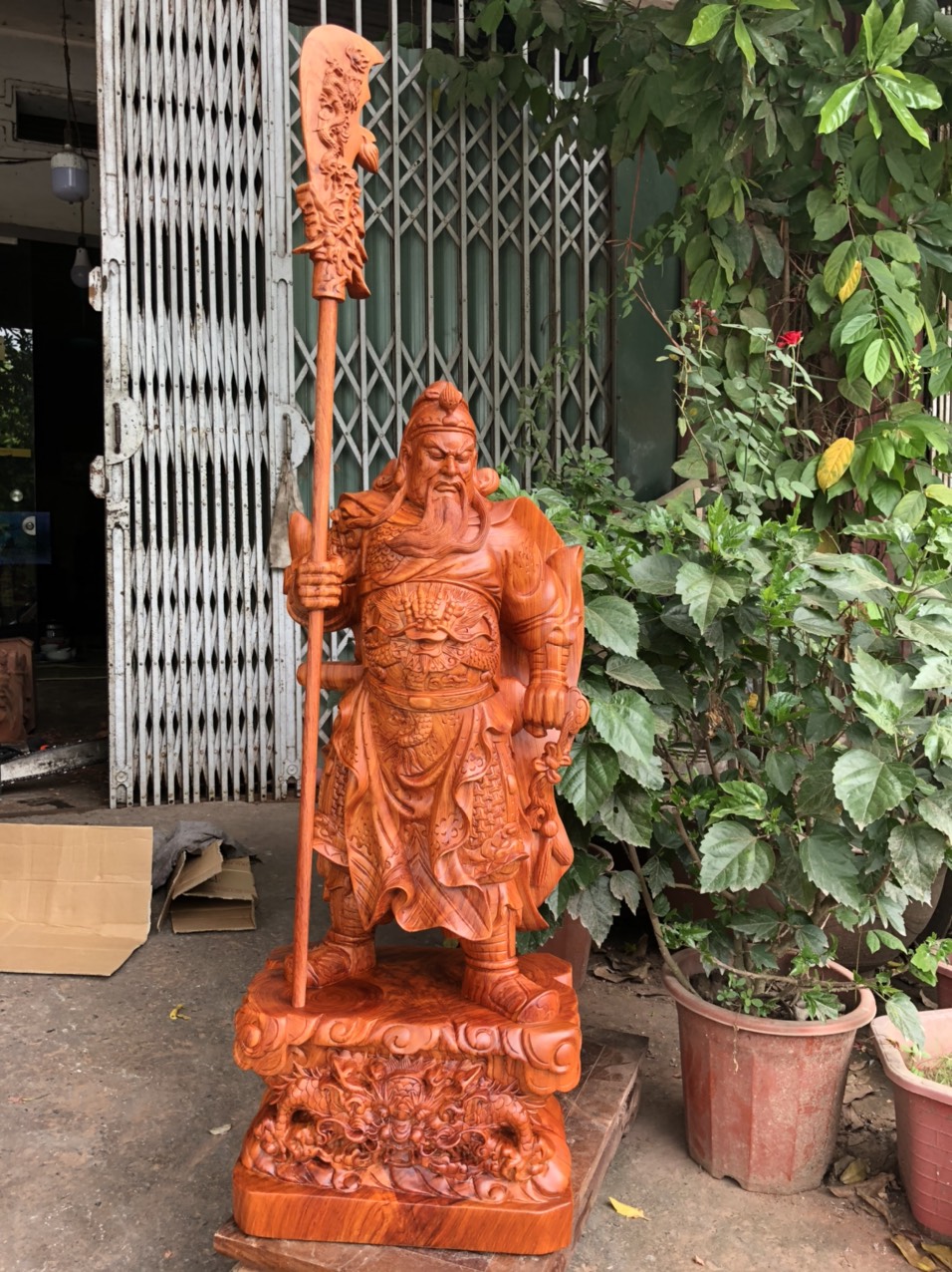 Tượng Gỗ Quan Công  Giá Rẻ - Tượng Quan Công - Tượng Quan Vũ