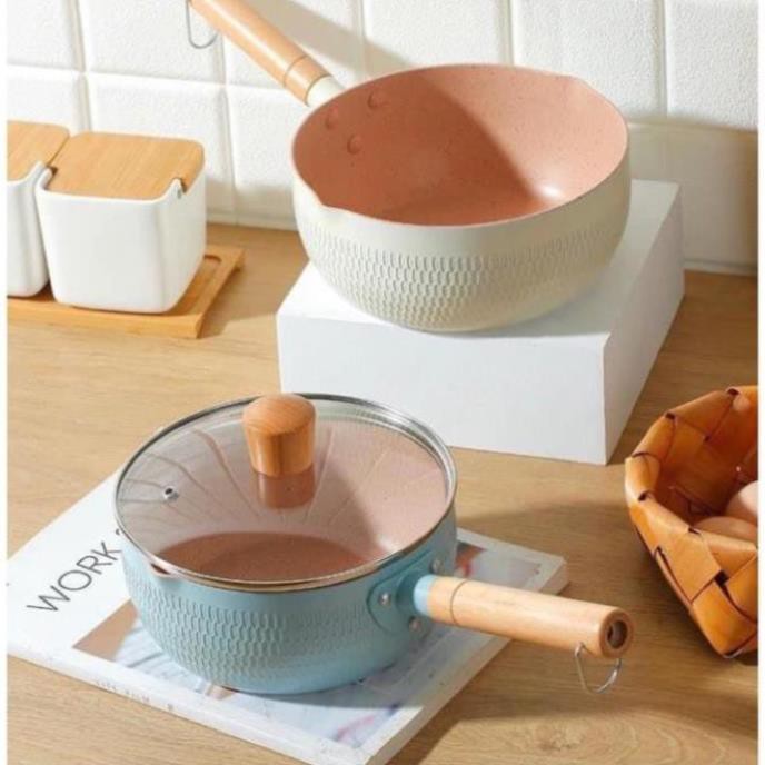 Chảo chống dính - chảo vân đá - chảo sâu lòng phủ ceramic dùng cho mọi loại bếp