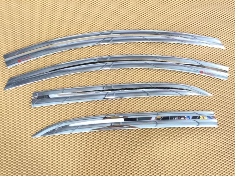 I10 sedan bộ 4 vè che mưa ô tô mạ crom, loại dày ve mua o to