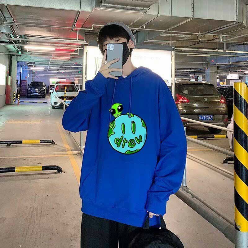 Áo hoodie nam nữ chất nỉ ép in hình drew -đt