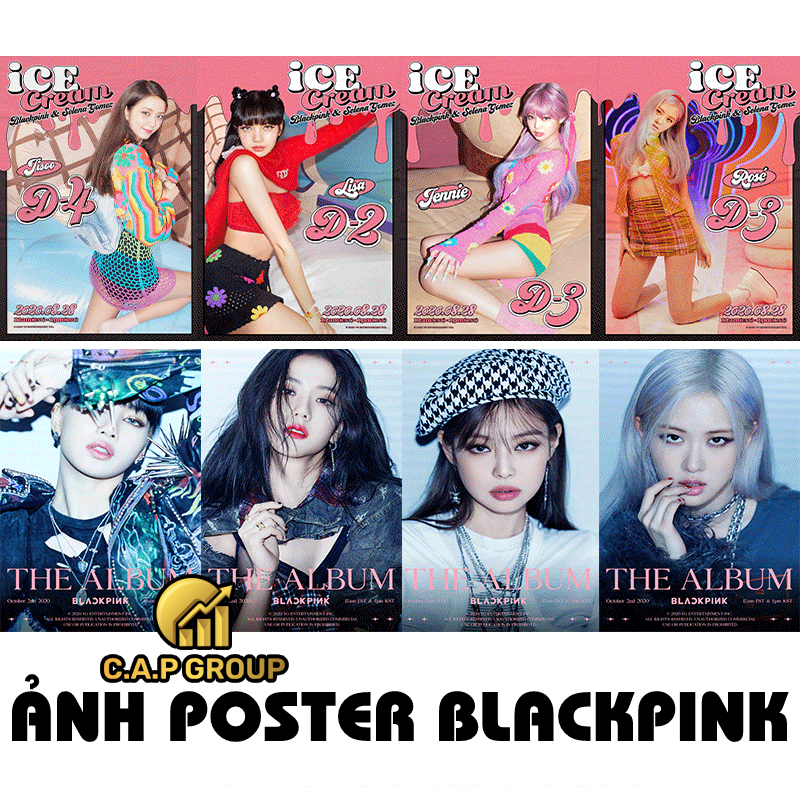 Ảnh Poster Blackpink hình Album Thần Tượng Kpop