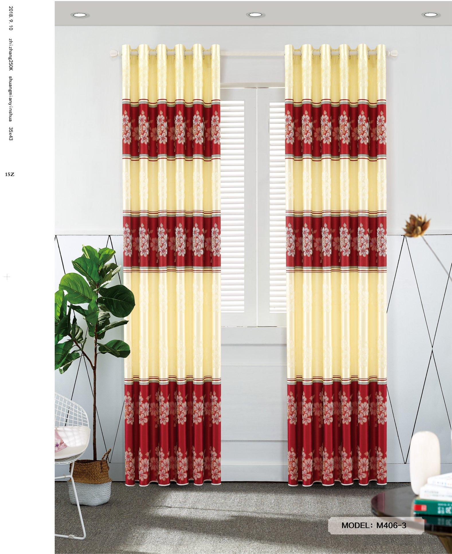 [HCM]Rèm Cửa Sổ Vải Gấm - Ngang 1m5 cao 2m x 1 tấm - Kiểu may khoen ore - Tông Màu Xanh Lá Cây - Nhiều họa tiết - Có may theo kích thước yêu cầu]