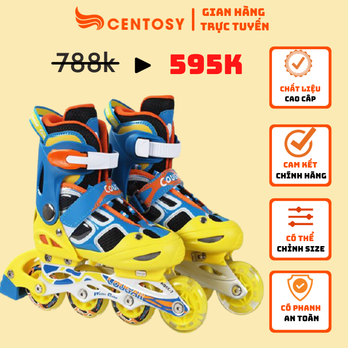 [HCM]Giày Trượt Patin Cougar 835LSG - Hàng Chính Hãng  ( 3 màu )