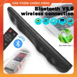 Loa Nghe Nhạc Bluetooth 5.0 BS-21 Soundbar Không Dây Thiết Kế Dạng Sóng Công Suất Lớn Dùng Cho Tivi, Máy Tính Có Điều Khiển Từ Xa - Màu Đen