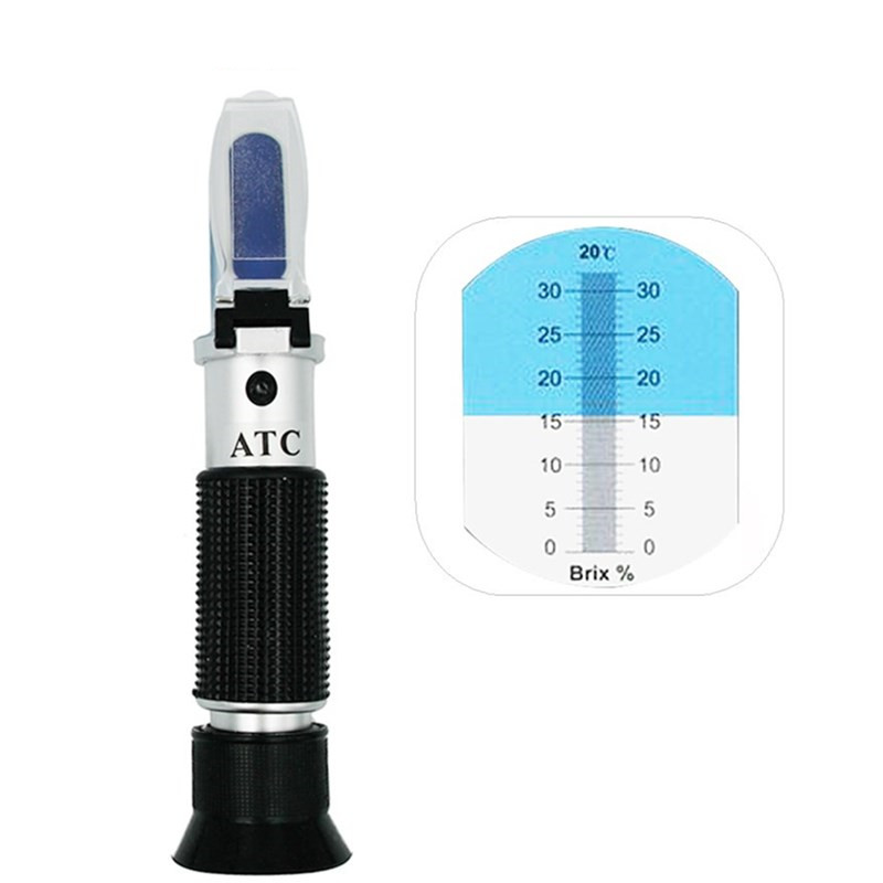 Máy đo độ ngọt Brix cầm tay (thang đo 0-32) - Khúc xạ kế đo độ ngọt hoa quả, bánh kẹo, dung dịch... nhãn hiệu ATC