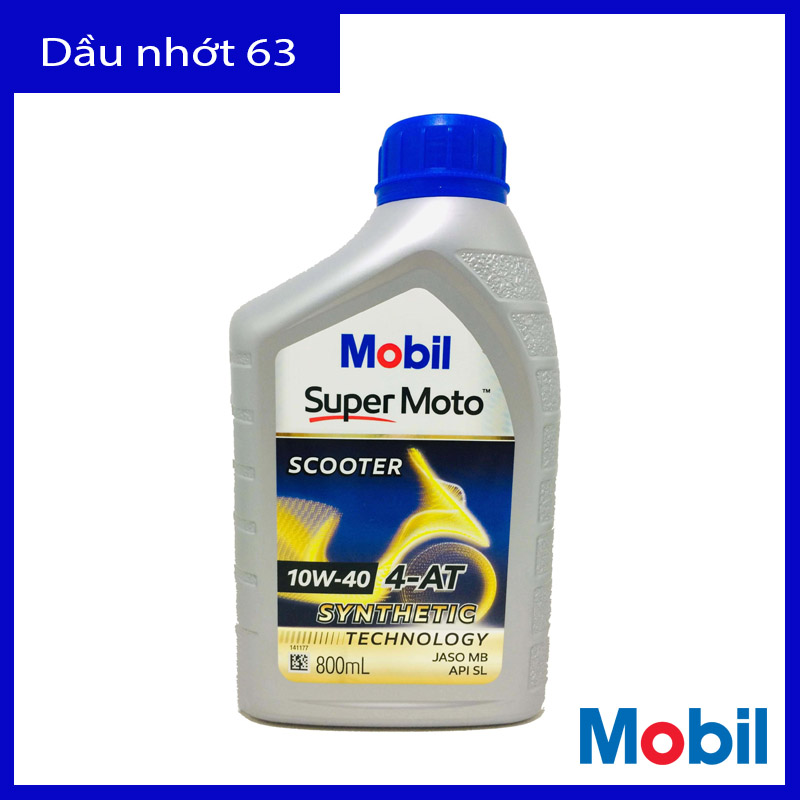 Nhớt xe ga mobil super moto scooter 10w40 800ml