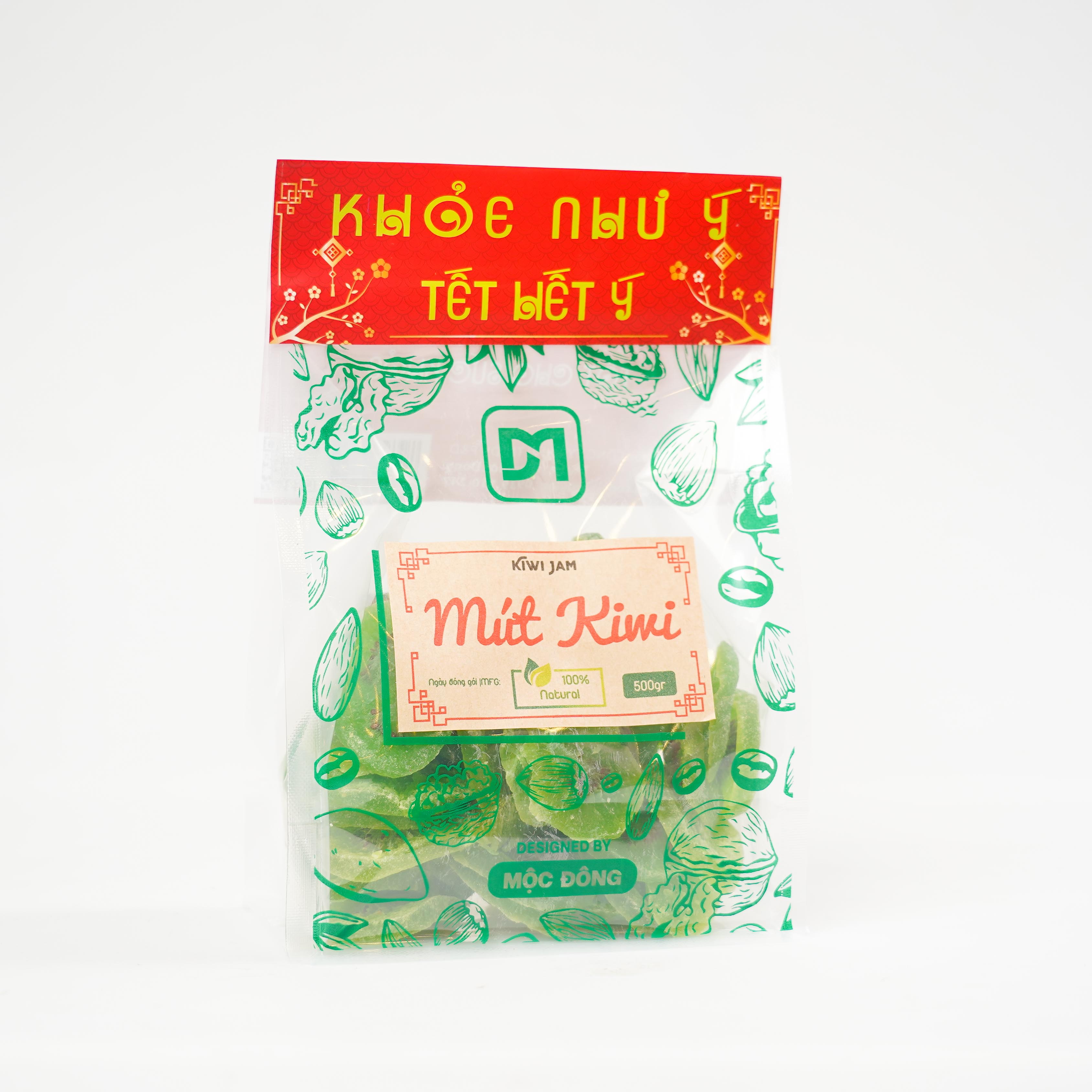 Túi 500gr Mứt Kiwi sấy dẻo cắt lát