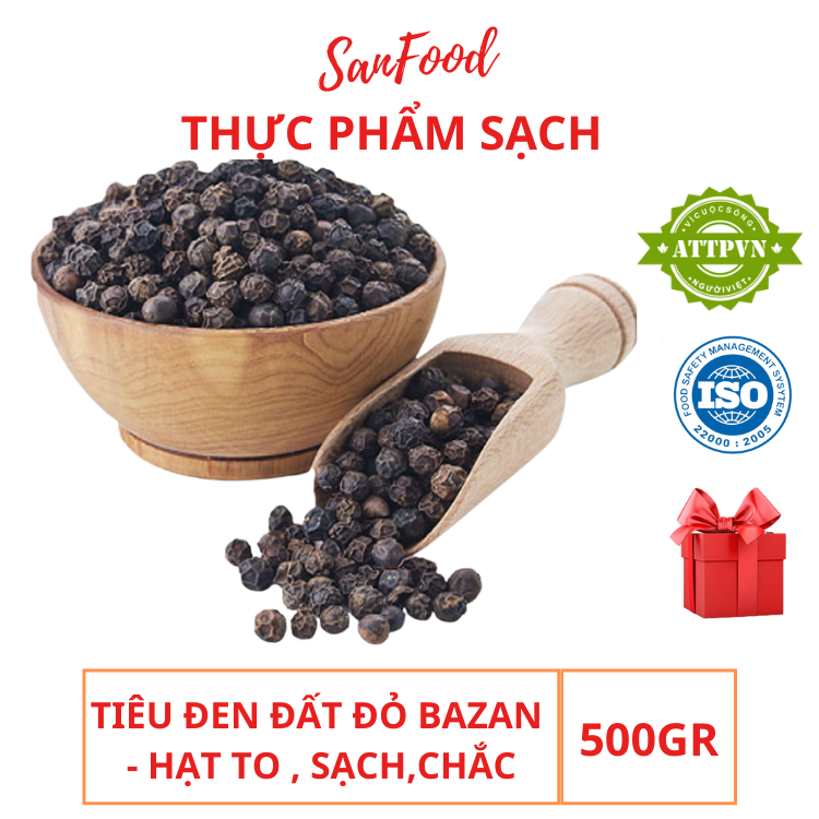 300 grm Tiêu Đen Đất Đỏ Bazan - Hạt Chắc, Không Pha Trộn, Vị Cay Nồng Trọn Vẹn
