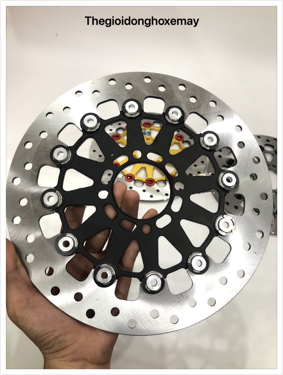 Đĩa Thắng Trước Xe Máy Kingdrag 267mm V2 12 Khoen Nhôm