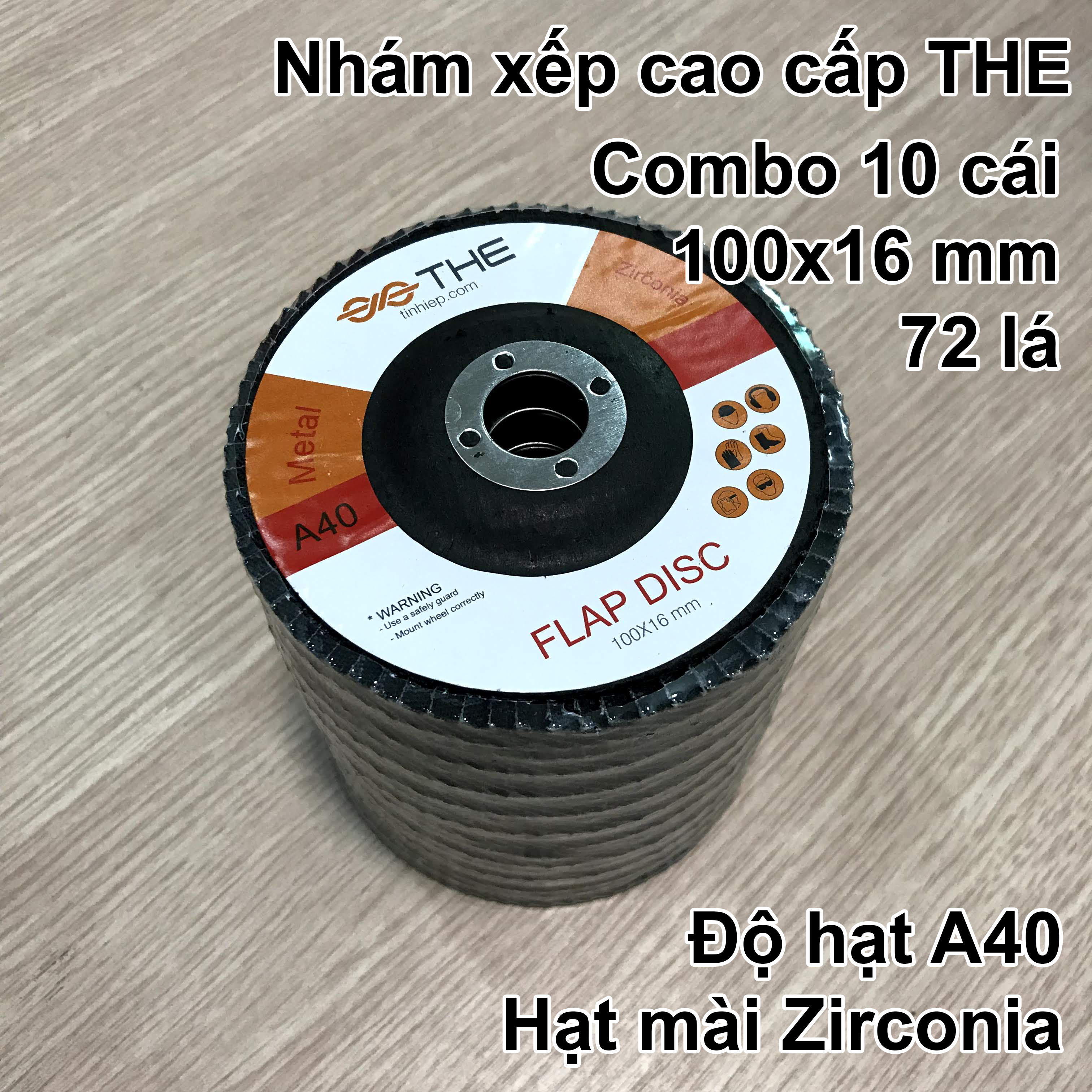 Nhám xếp cao cấp THE Flap Disc – chà Sắt và Inox
