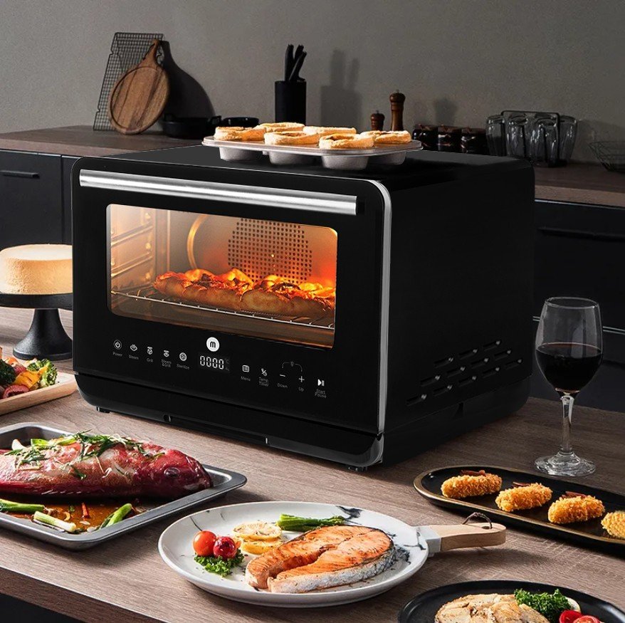 Nồi Chiên Không Dầu Hơi Nước Cao Cấp Mishio MK318 20L Kết Hợp 10 Trong 1 - Hàng Chính Hãng