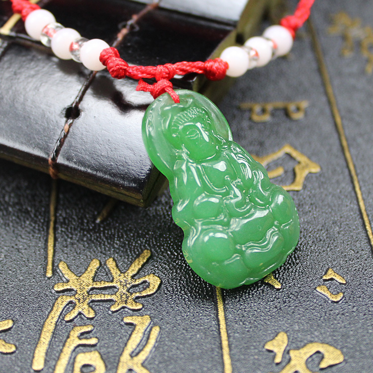 Dây chuyền vòng đeo cổ phật bà quan thế âm bồ tát - ngọc bội mẹ quan thế âm