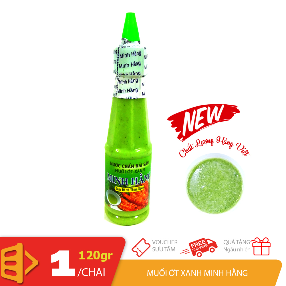 Muối ớt xanh chấm hải sản 120gr