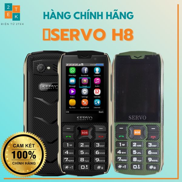 Điện thoại 4 sim Servo H8 hỗ trợ ghi âm cuộc gọi, giả giọng nói, pin khủng