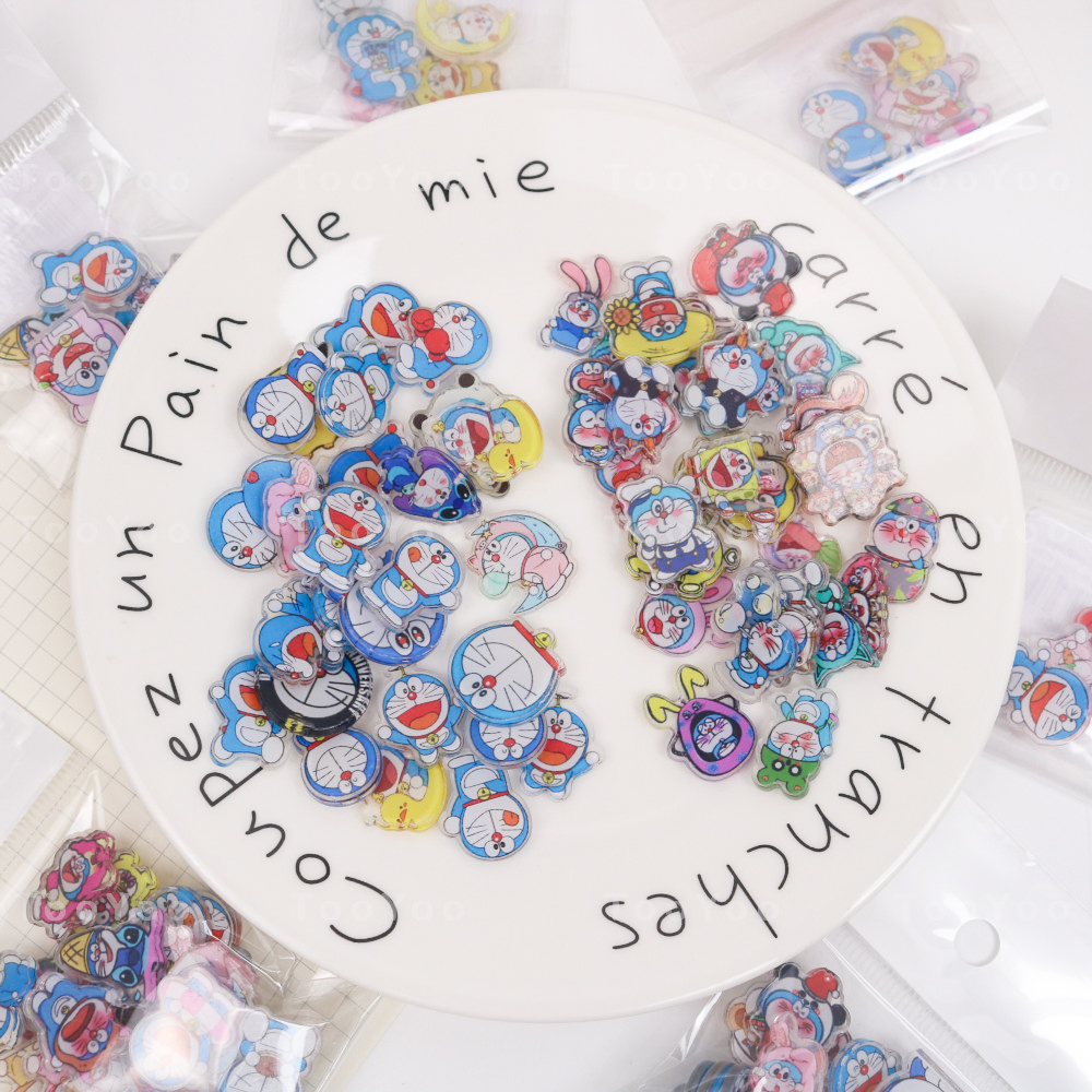 Charm Doraemon chất liệu Mica mini 2cm dễ thương cute TooYoo BK00349