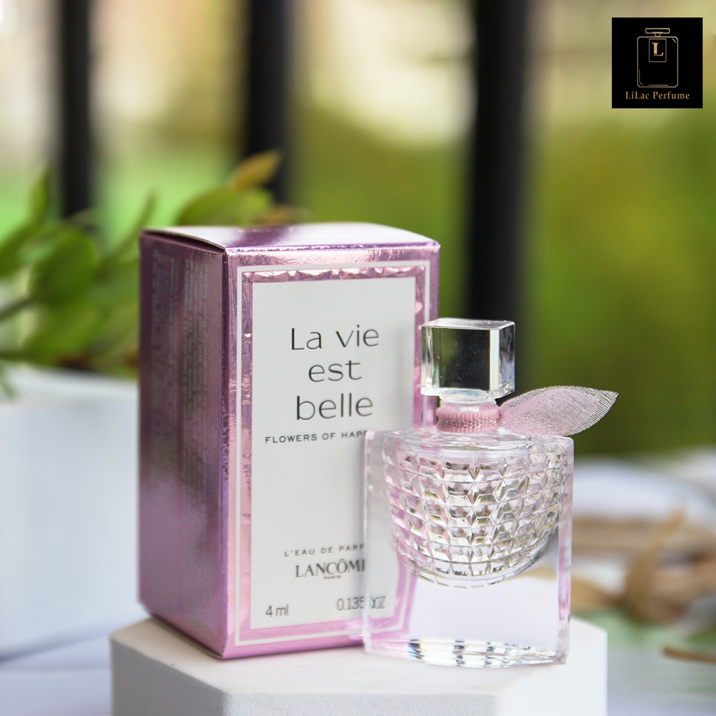 Nước hoa mini nữ lancome la vie est belle flowers of happiness edp 4ml
