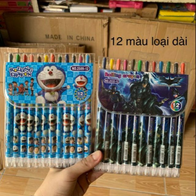 Sáp vặn 12 18 24 màu